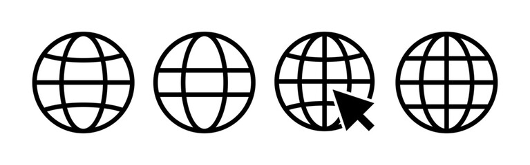 Web icon vector for web and mobile app. go to web sign and symbol. web click icon. Global search icon