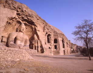 中国大同の雲崗石窟（ユネスコ世界遺産）