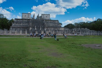 Chichen Itza is a complex of Mayan ruins on Mexico's Yucatan Peninsula. A massive step pyramid ,...