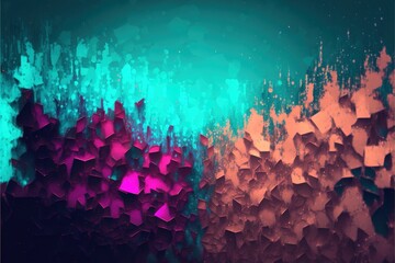 Structured modern Art with powerful colors, liquid color transitions and polygonal structures, universe, volumetric kighting, sharp, hyperrealistic created with generative ai technology