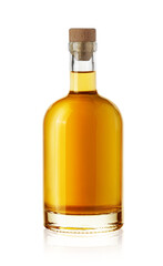 Whiskey bottle isolated on a transparent background