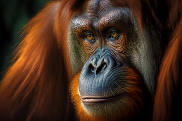 Portrait of Orangutang