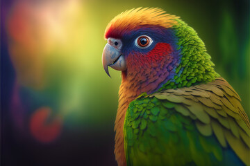 Fototapeta premium Rainbow lorikeet parrot
