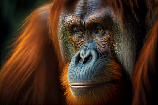 Portrait of Orangutang