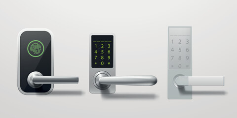 modern digital design door locks in set - 561658587