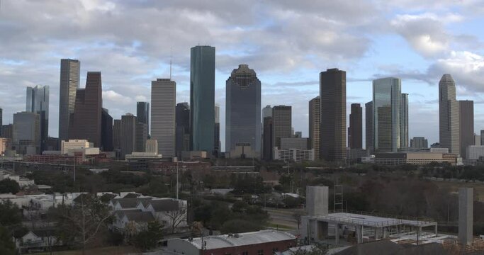 Aerial Of Downtown Houston And Surrounding Area