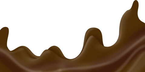 Chocolate splash and splatter