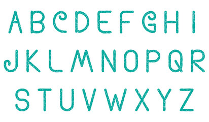 Porous typography, Abstract digital alphabet font. Creative vector illustration