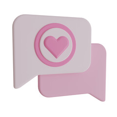 bubble chat 3d illustration