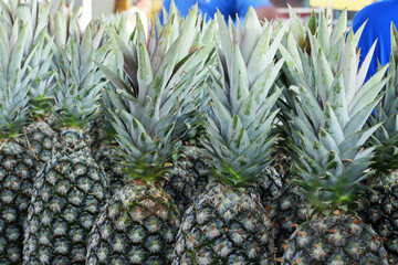 Closeup of bunch of pineapple - Powered by Adobe