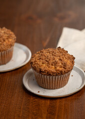 Muffin with a crumb top