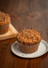Muffin with a crumb top