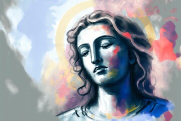 religious spiritual illustration background faith art prayer christianity digital artwork
jesus christ god holy saint saviour disciple christian bible biblical scene
meditation generative ai art
