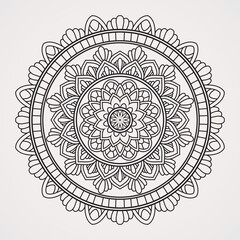 decorative circles in the shape of flower mandalas