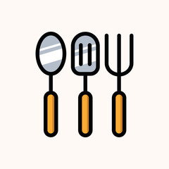 set of kitchen utensils