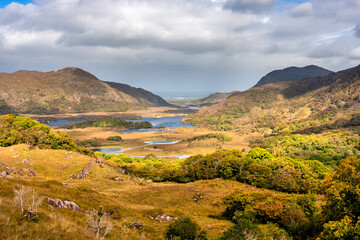 Ladies view scenic viewpoint in Killarney National Park, Ireland