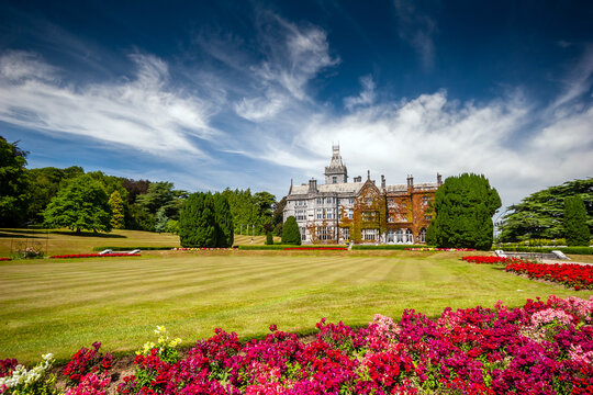 Colorful gardens at Adare manor, Ireland