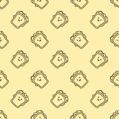 vector icon of cute pattern line doodle fast food sandwich