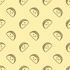vector icon of cute pattern line doodle soft drink and cola