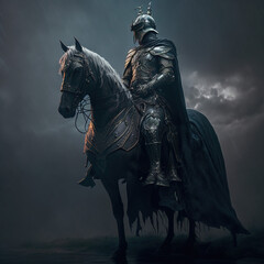 Fototapeta premium knight on horseback