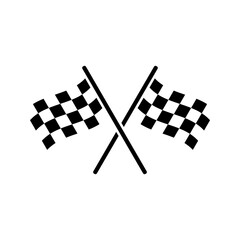 Start icon. Race flag icon. Competition sport flag line vector icon. Racing flag. Start finish. vector illustration