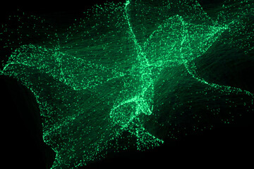 ポリゴン　ベール　幕　CG　背景　壁紙
