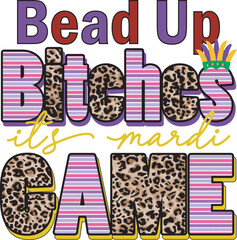 Mardi Gras Sublimation Design