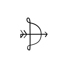 Archery Line Style Icon Design