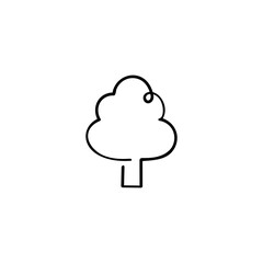 Tree Line Style Icon Design