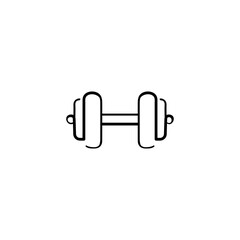 Dumbbell Line Style Icon Design