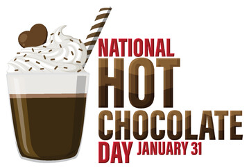 National Hot Chocolate Day Banner Design