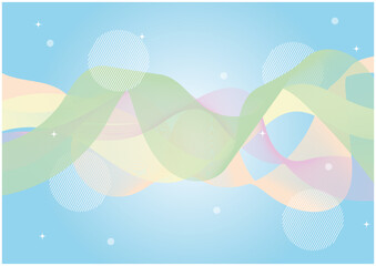 abstract dynamic colorful wave background template