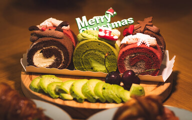 christmas decoration cake