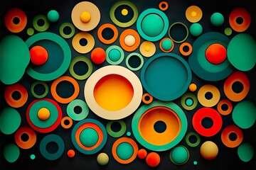 abstract background with circles