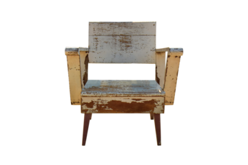 Old wooden arm chair