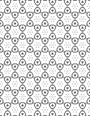 Black and white abstract geometric pattern