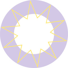 Purple doughnut shape