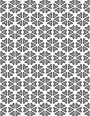 Fototapeta premium Black and white abstract geometric pattern