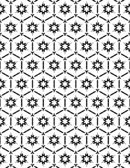Black and white abstract geometric pattern