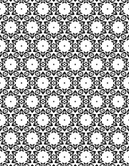 Black and white abstract geometric pattern