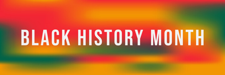 Black history month gradient background. - obrazy, fototapety, plakaty