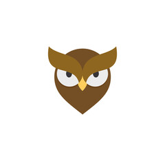 Simple Elegant Owl logo design