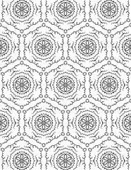 Black and white abstract geometric pattern