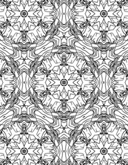 Black and white abstract geometric pattern