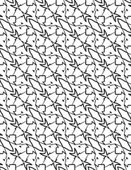 Black and white abstract geometric pattern