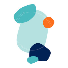 Abstract trendy shape for copy space