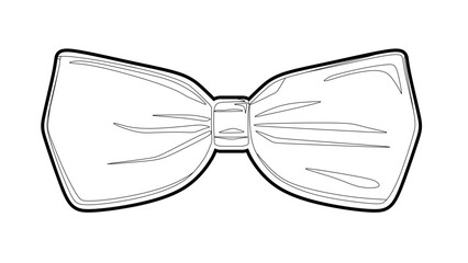 The best bow tie outline icon, vector illustration in trendy style. Editable graphic resources for many purposes.