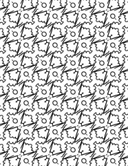 Black and white abstract geometric pattern
