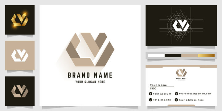 Letter CM or CVI monogram logo