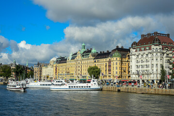 スウェーデンの首都ストックホルムの美しい風景